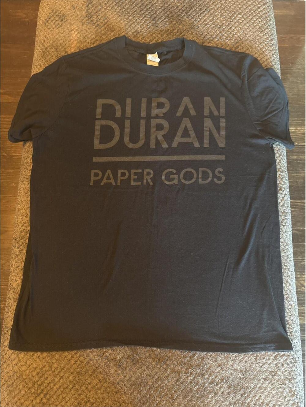DURAN DURAN Paper Gods black concert 2016 tour Music t shirt Mens Large